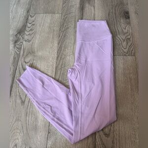 seer raw edge pastel purple full length leggings size small